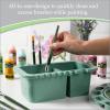 imageFolkArt One Stroke Versatile Easy to Clean Brush Basin Perfect for DIY Acrylic Paint Arts and Crafts Projects 1200 Green