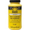 imageFolkArt MultiSurface Satin Acrylic Paint in Assorted Colors 16 oz Medium Gray 16 Fl OzDaffodil Yellow