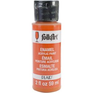 imageFolkArt 4035 Enamel Paint 2 Ounce Clear MediumPure Orange