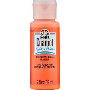 imageFolkArt 4035 Enamel Paint 2 Ounce Clear MediumVibrant Orange