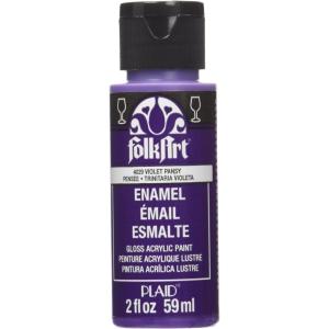imageFolkArt 4035 Enamel Paint 2 Ounce Clear MediumViolet Pansy