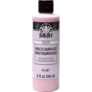 imageFolkArt MultiSurface Paint 8 oz  Medium GrayBaby Pink