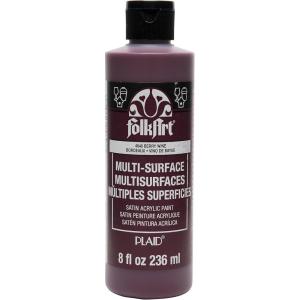 imageFolkArt MultiSurface Paint 8 oz  Medium GrayBerry Wine