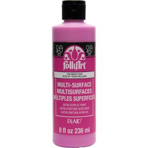 imageFolkArt MultiSurface Paint 8 oz  Medium GrayBright Pink