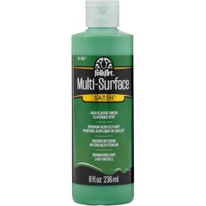 imageFolkArt MultiSurface Paint 8 oz  Medium GrayClassic Green