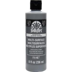 imageFolkArt MultiSurface Paint 8 oz  Medium GrayMedium Gray