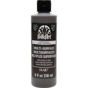 imageFolkArt MultiSurface Paint 8 oz  Medium GrayReal Brown
