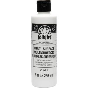imageFolkArt MultiSurface Paint 8 oz  Medium GrayTitanium White