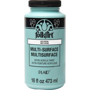 imageFolkArt MultiSurface Satin Acrylic Paint in Assorted Colors 16 oz Medium Gray 16 Fl OzPatina