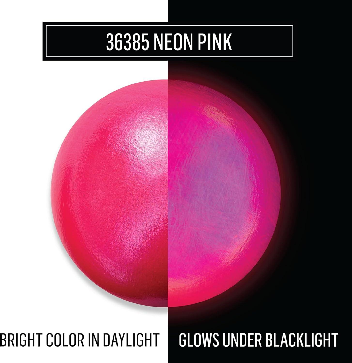 imageFolkArt Color Shift Acrylic Paint in Assorted Colors 2 ounce Black FlashNeon Pink
