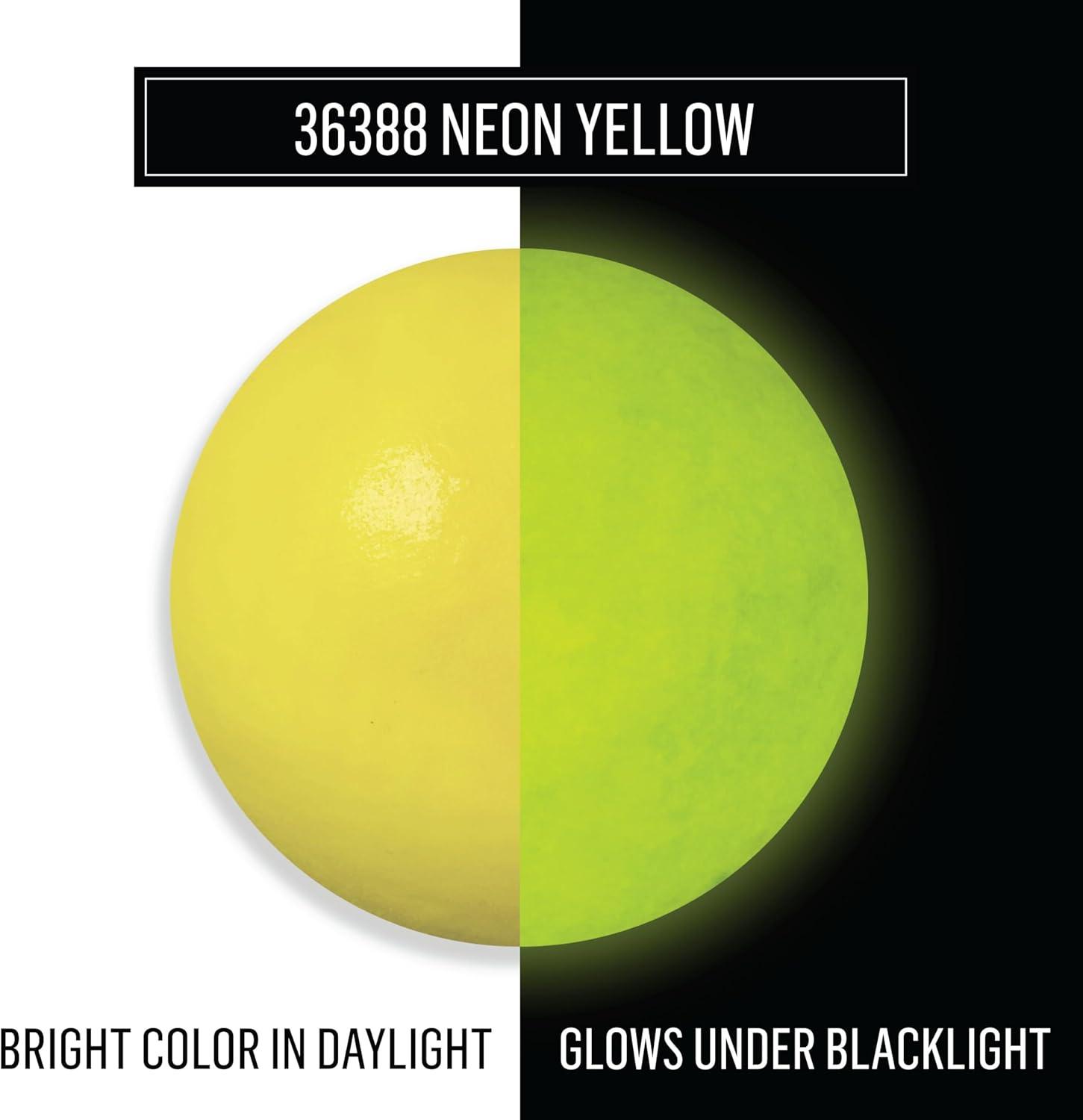 imageFolkArt Color Shift Acrylic Paint in Assorted Colors 2 ounce Black FlashNeon Yellow