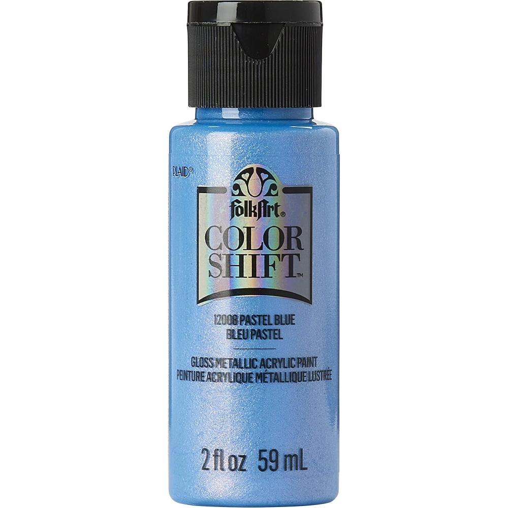 imageFolkArt Color Shift Acrylic Paint in Assorted Colors 2 ounce Black FlashBlue Pastel
