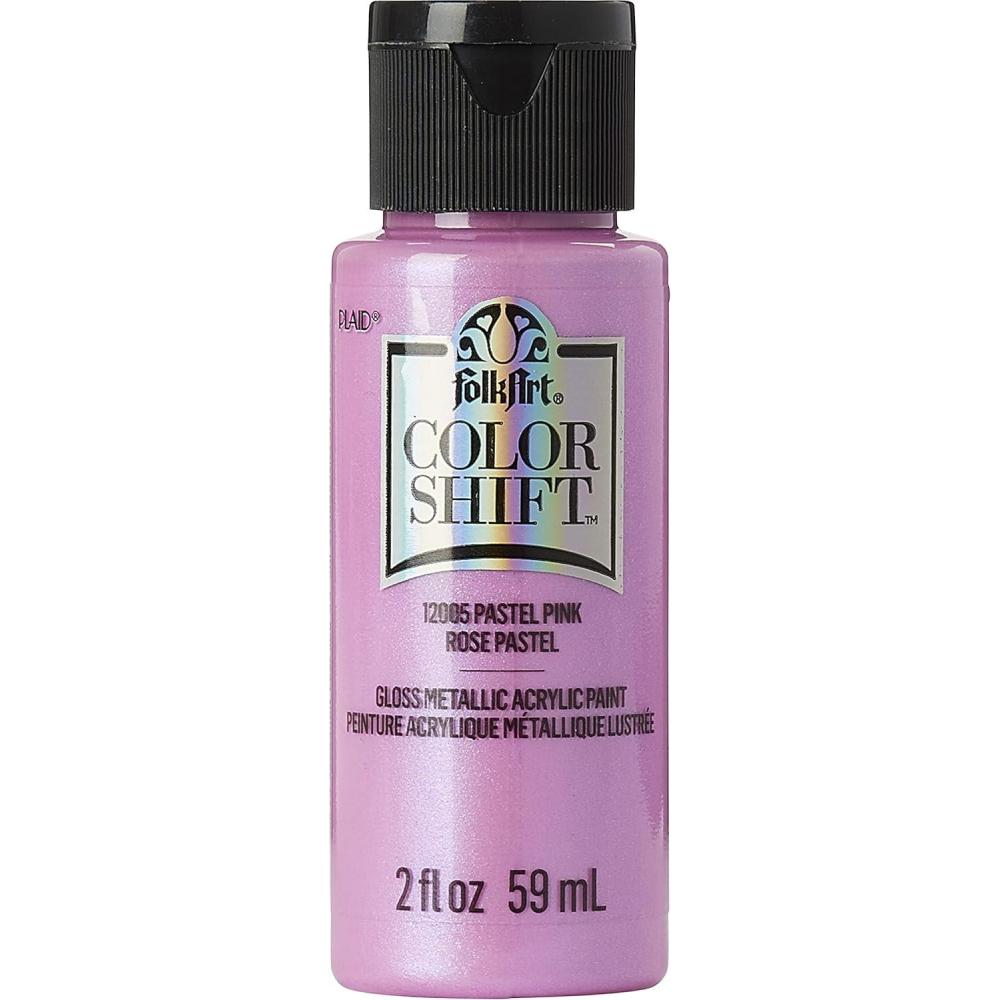 imageFolkArt Color Shift Acrylic Paint in Assorted Colors 2 ounce Black FlashPink Pastel