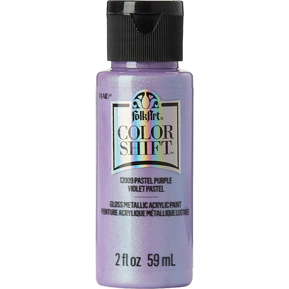 imageFolkArt Color Shift Acrylic Paint in Assorted Colors 2 ounce Black FlashPurple Pastel