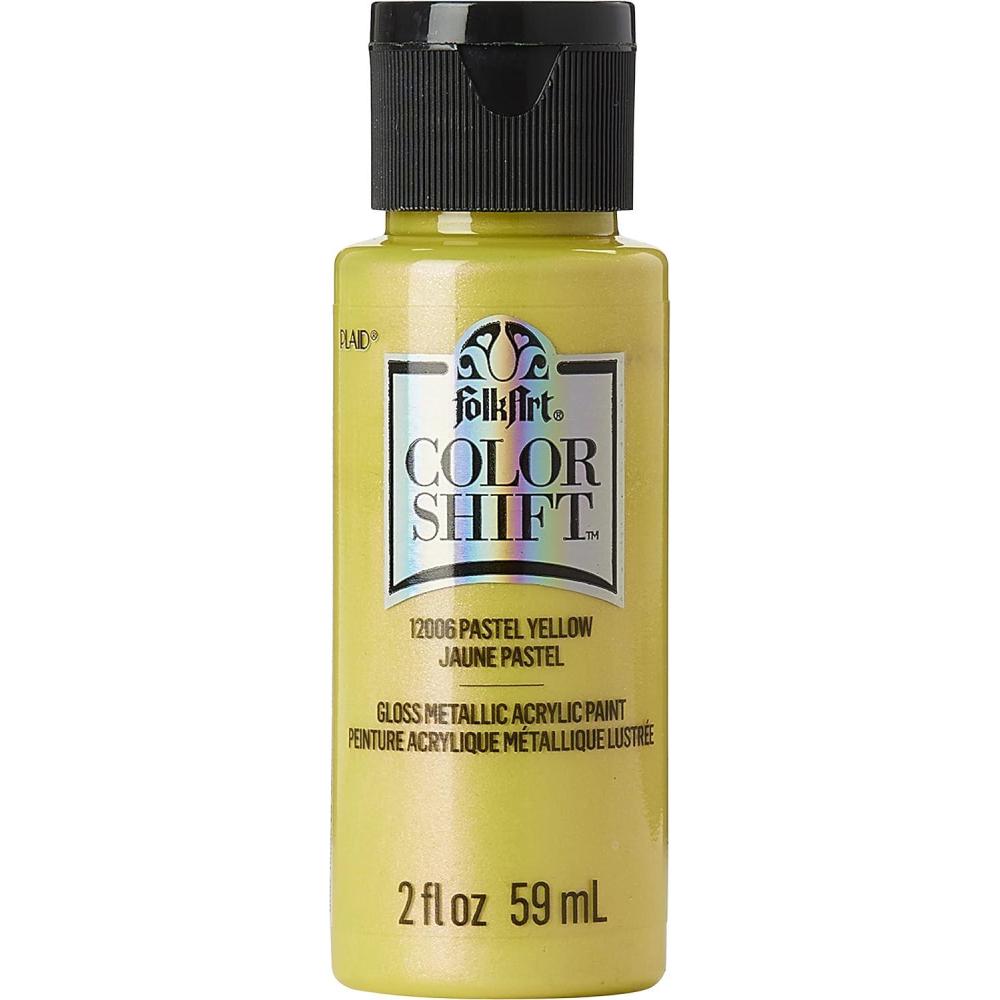 imageFolkArt Color Shift Acrylic Paint in Assorted Colors 2 ounce Black FlashWhite