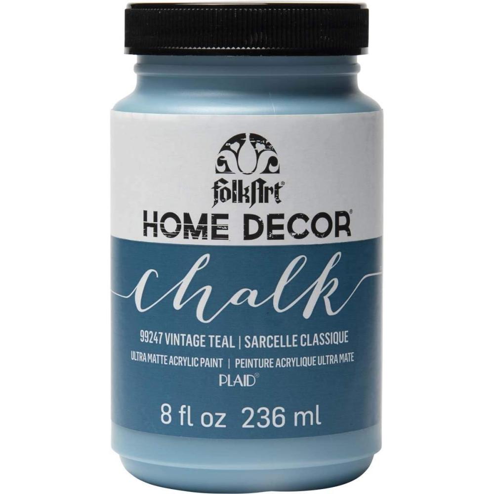 imageFolkArt Home Dcor Chalk Finish Acrylic Paint 8oz 8 ounce Milk JugVintage Teal