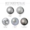 imageFolkArt Best Acrylic Craft Featuring 5 Premium Gold Formulas 96422 Paint SetBest of Silvers