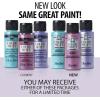 imageFolkArt Color Shift Acrylic Paint in Assorted Colors 2 ounce Black FlashRed Flash