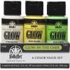 imageFolkArt Glow in The Dark Paint Set 2 Fl Oz Pack of 66 Fl Oz Pack of 1