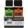 imageFolkArt Glow in The Dark Paint Set 2 Fl Oz Pack of 66 Fl Oz Pack of 2