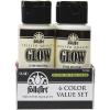 imageFolkArt Glow in The Dark Paint Set 2 Fl Oz Pack of 66 Fl Oz Pack of 2