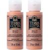 imageFolkArt Snowbank Assorted Acrylic 2 fl oz  59ml Terra Cotta Paint For Easy To Apply DIY Crafts Art Supplies With A Textured Finish 7011Clay Pot