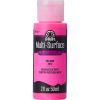 imageFolkArt MultiSurface Blacklight multisurface neon Glow in The Dark Paint 2 oz Pink 2 Fl OzPink
