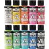 imageFolkArt Neon Glow Acrylic Paint Set 2 oz 8 Fl OzMarbling