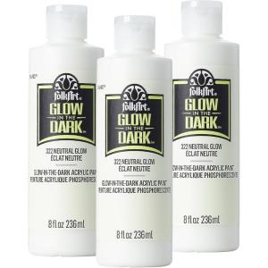 imageFolkArt 322E Glow in the Dark Paint 8 oz Neutral Pack of 3Neutral