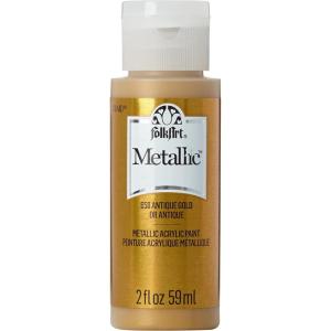 imageFolkArt Acrylic Metallic Paint 2 Fl Oz Pack of 1 Rose GoldAntique Gold