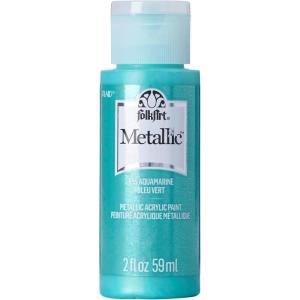 imageFolkArt Acrylic Metallic Paint 2 Fl Oz Pack of 1 Rose GoldAqua