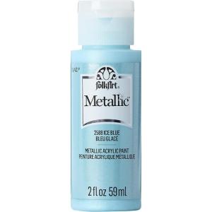 imageFolkArt Acrylic Metallic Paint 2 Fl Oz Pack of 1 Rose GoldIce Blue