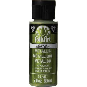 imageFolkArt Acrylic Metallic Paint 2 Fl Oz Pack of 1 Rose GoldPeridot