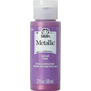 imageFolkArt Acrylic Metallic Paint 2 Fl Oz Pack of 1 Rose GoldPlum