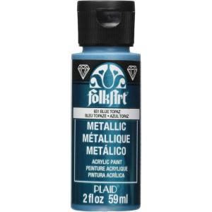 imageFolkArt Acrylic Metallic Paint 2 Fl Oz Pack of 1 Rose GoldTopaz
