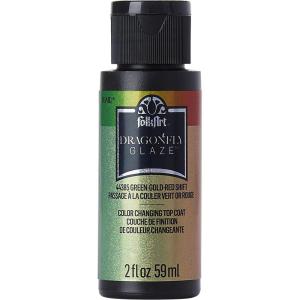 imageFolkArt Acrylic MultiSurface Dragonfly Glaze MultiSurface Paint 2 oz 44384 BlueGreenGoldGreenGoldRed