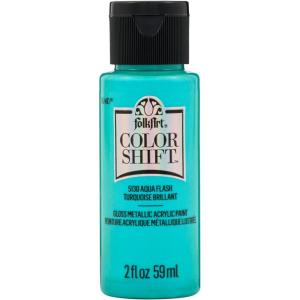 imageFolkArt Color Shift Acrylic Paint in Assorted Colors 2 ounce Black FlashAqua Flash