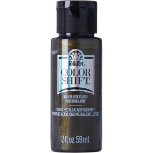 imageFolkArt Color Shift Acrylic Paint in Assorted Colors 2 ounce Black FlashBlack Flash
