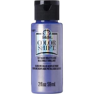 imageFolkArt Color Shift Acrylic Paint in Assorted Colors 2 ounce Black FlashBlue Violet Flash