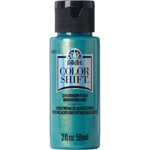 imageFolkArt Color Shift Acrylic Paint in Assorted Colors 2 ounce Black FlashDragon Flash