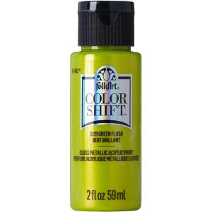 imageFolkArt Color Shift Acrylic Paint in Assorted Colors 2 ounce Black FlashGreen Flash