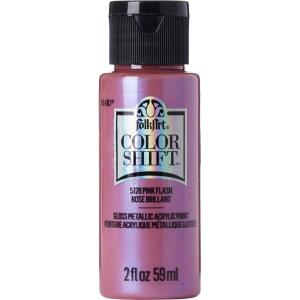 imageFolkArt Color Shift Acrylic Paint in Assorted Colors 2 ounce Black FlashPink Flash