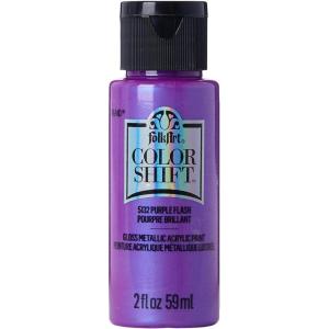 imageFolkArt Color Shift Acrylic Paint in Assorted Colors 2 ounce Black FlashPurple Flash