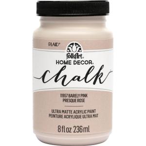 imageFolkArt Home Dcor Chalk Finish Acrylic Paint 8oz 8 ounce Milk JugBarely Pink
