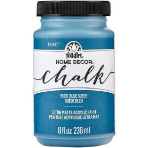 imageFolkArt Home Dcor Chalk Finish Acrylic Paint 8oz 8 ounce Milk JugBlue Suede