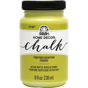imageFolkArt Home Dcor Chalk Finish Acrylic Paint 8oz 8 ounce Milk JugFiddlehead Fern