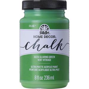 imageFolkArt Home Dcor Chalk Finish Acrylic Paint 8oz 8 ounce Milk JugGlaring Green