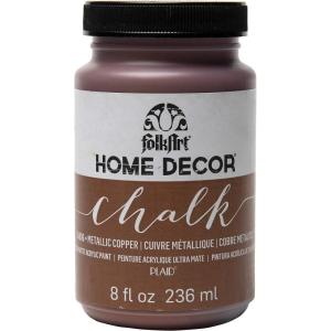 imageFolkArt Home Dcor Chalk Finish Acrylic Paint 8oz 8 ounce Milk JugMetallic Copper