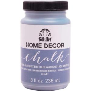 imageFolkArt Home Dcor Chalk Finish Acrylic Paint 8oz 8 ounce Milk JugNantucket Blue
