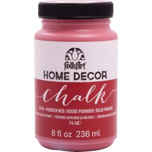 imageFolkArt Home Dcor Chalk Finish Acrylic Paint 8oz 8 ounce Milk JugPioneer Red